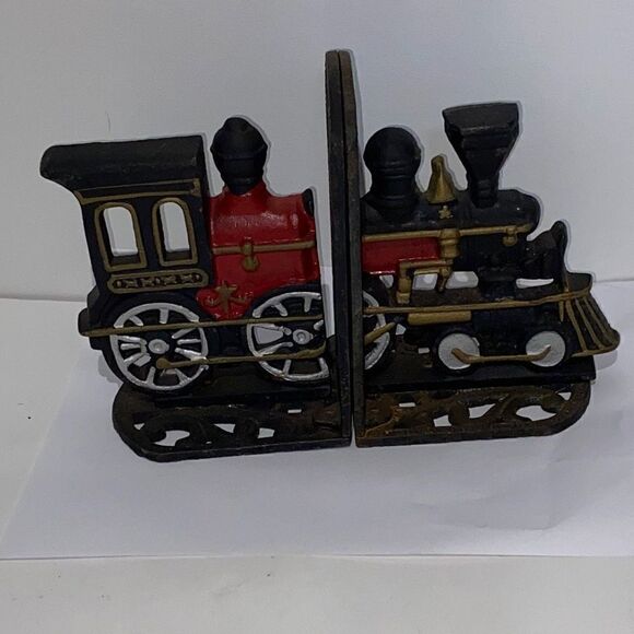 Little Train Iron Bookends Creative Train Office